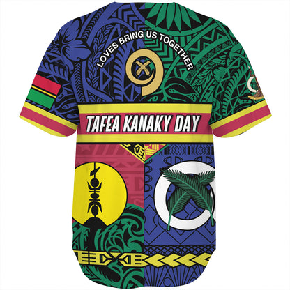 Vanuatu Baseball Shirt Custom Tafea Kanaky Day Tribal Patterns Special Design