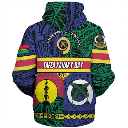 Vanuatu Sherpa Hoodie Custom Tafea Kanaky Day Tribal Patterns Special Design
