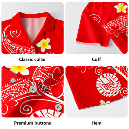 Tahiti Hawaiian Shirt Polynesia Floral Tribal Ver.1