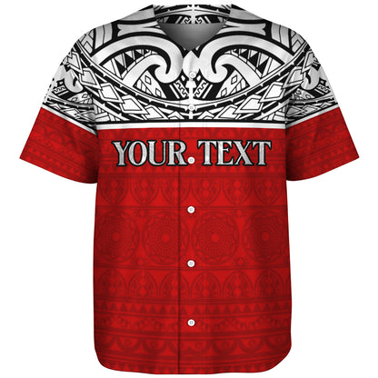 Tahiti Custom Personalised Baseball Shirt Coat Of Arms Polynesia Patterns Style