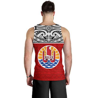 Tahiti Custom Personalised Tank Top Coat Of Arms Polynesia Patterns Style