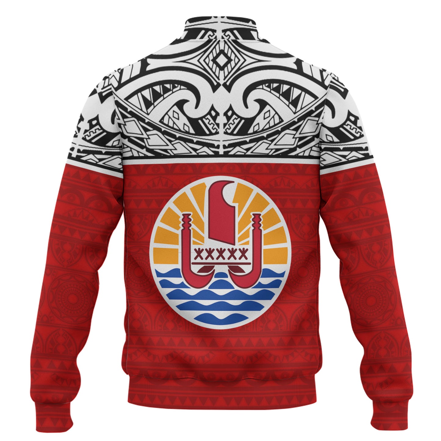 Tahiti Custom Personalised Baseball Jacket Coat Of Arms Polynesia Patterns Style