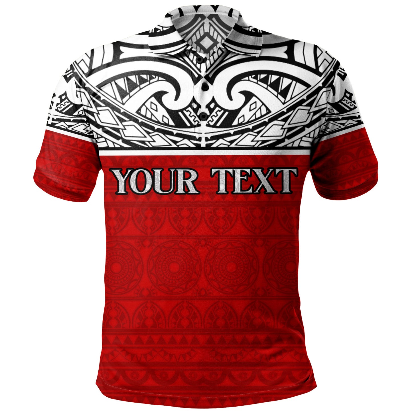 Tahiti Custom Personalised Polo Shirt Coat Of Arms Polynesia Patterns Style