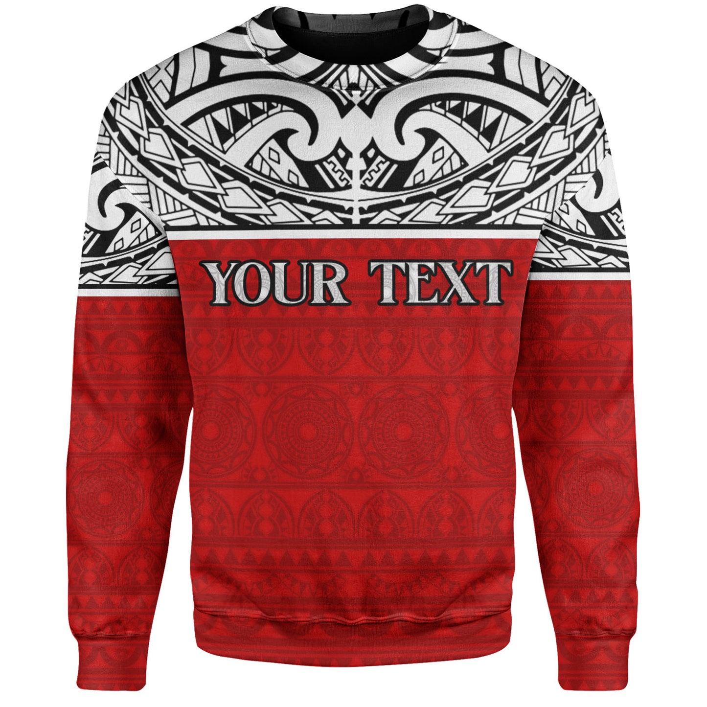 Tahiti Custom Personalised Sweatshirt Coat Of Arms Polynesia Patterns Style