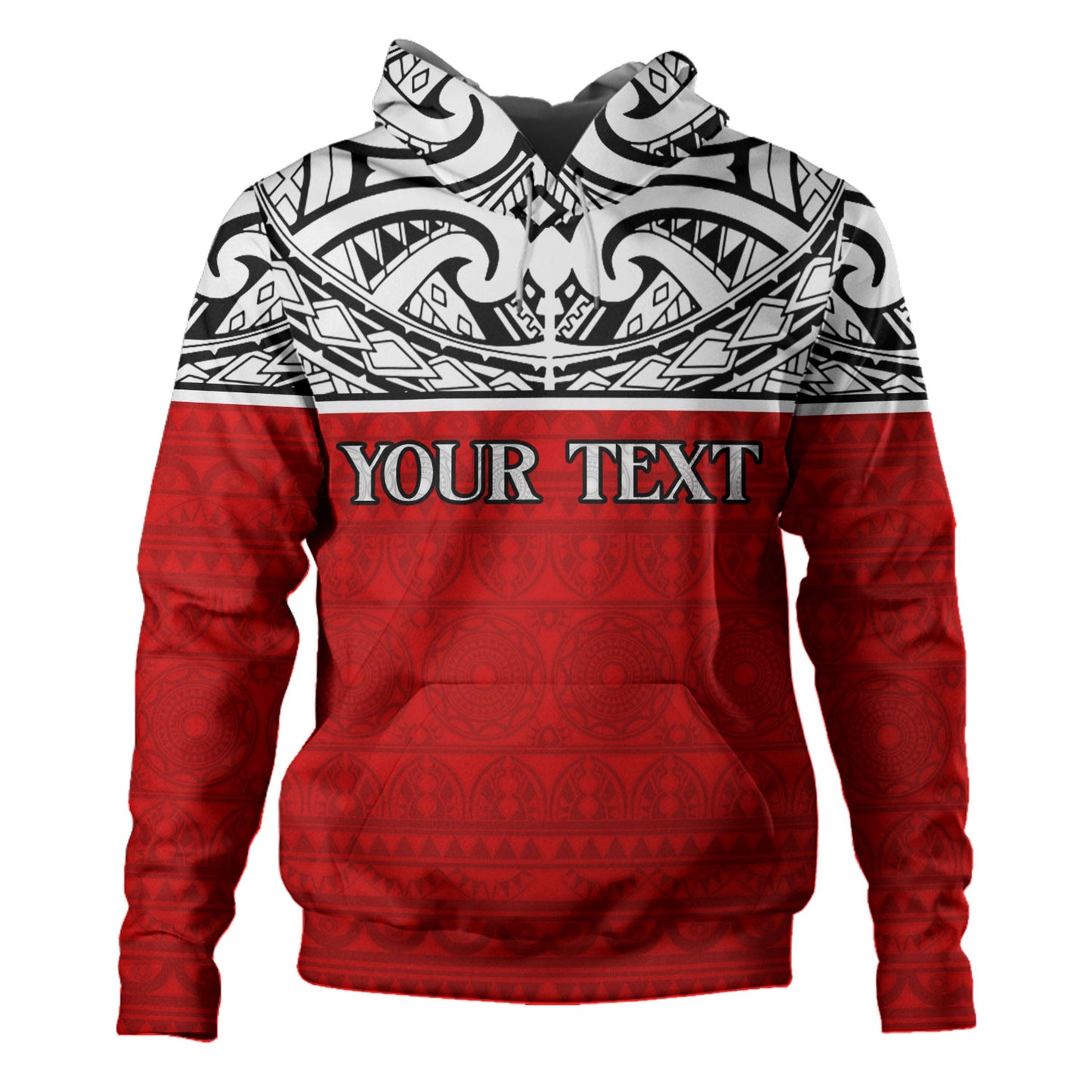 Tahiti Custom Personalised Hoodie Coat Of Arms Polynesia Patterns Style