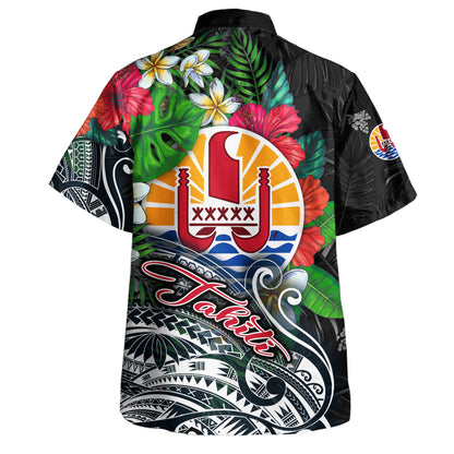 Tahiti Custom Personalised Hawaiian Shirt Tattoo Style