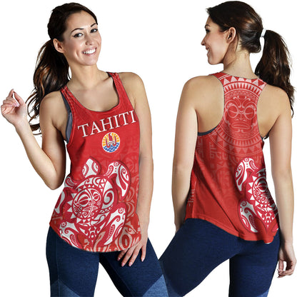 Tahiti Women Tank Tahitian Tribal Tattoos Style