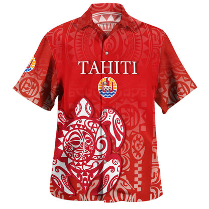 Tahiti Hawaiian Shirt Tahitian Tribal Tattoos Style