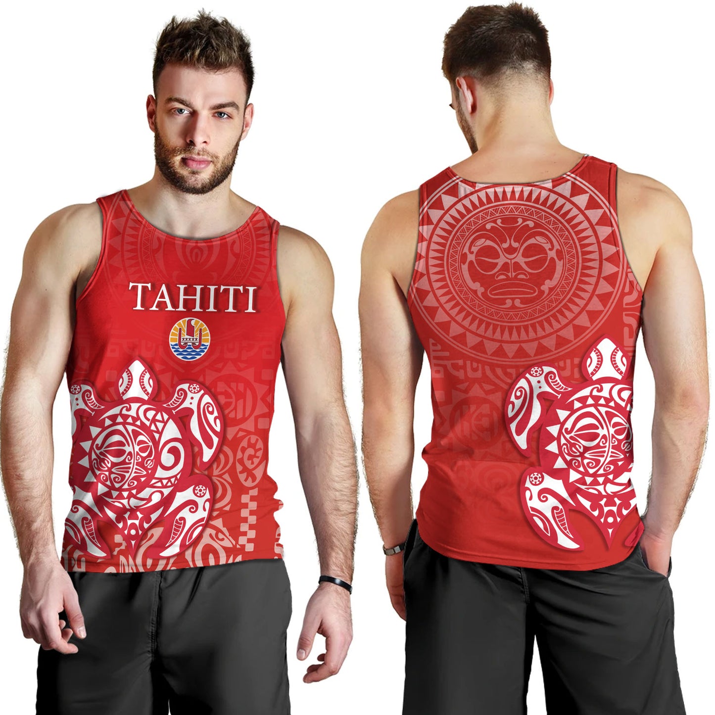 Tahiti Tank Top Tahitian Tribal Tattoos Style