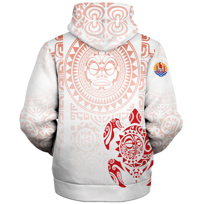 Tahiti Sherpa Hoodie Tahitian Tribal Tattoos Style