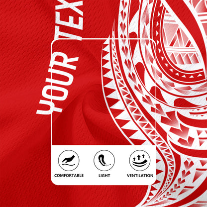 Tahiti Custom Personalised Rugby Jersey Tatau White Patterns With Coat Of Arms