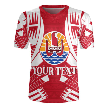 Tahiti Custom Personalised Rugby Jersey Tattoo Style