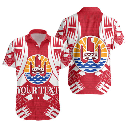 Tahiti Custom Personalised Short Sleeve Shirt Tattoo Style