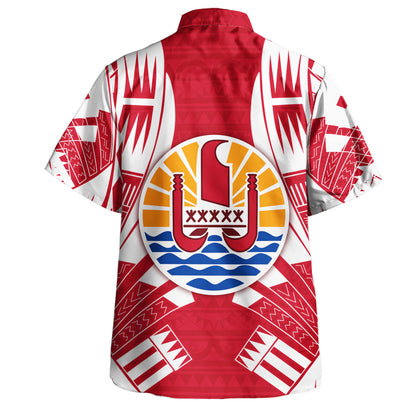 Tahiti Hawaiian Shirt Tribal Traditional Flag