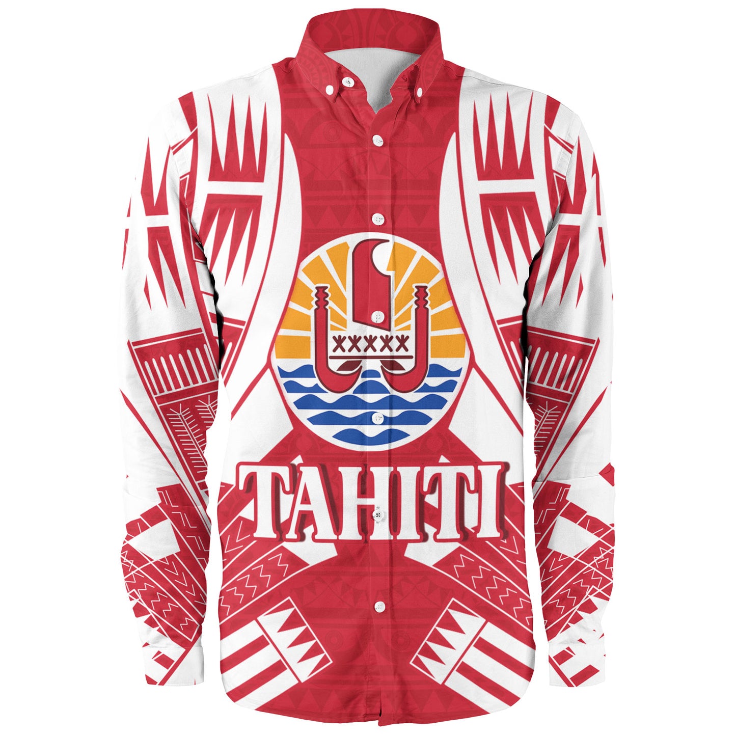 Tahiti Custom Personalised Long Sleeve Shirt Tattoo Style