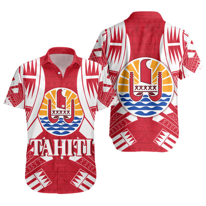 Tahiti Custom Personalised Short Sleeve Shirt Tattoo Style