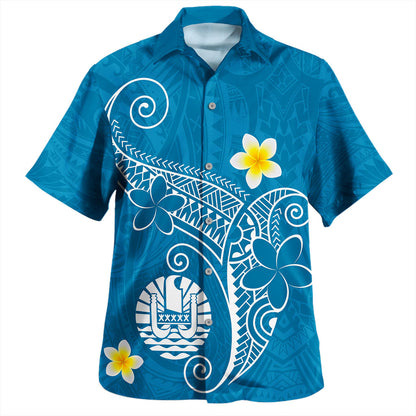 Tahiti Hawaiian Shirt Polynesia Floral Tribal