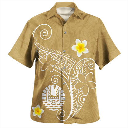 Tahiti Hawaiian Shirt Polynesia Floral Tribal