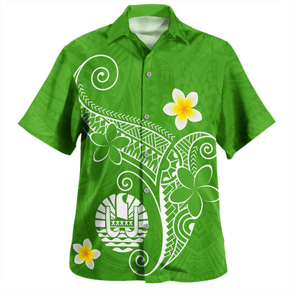 Tahiti Hawaiian Shirt Polynesia Floral Tribal