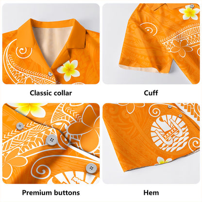 Tahiti Hawaiian Shirt Polynesia Floral Tribal Ver.1