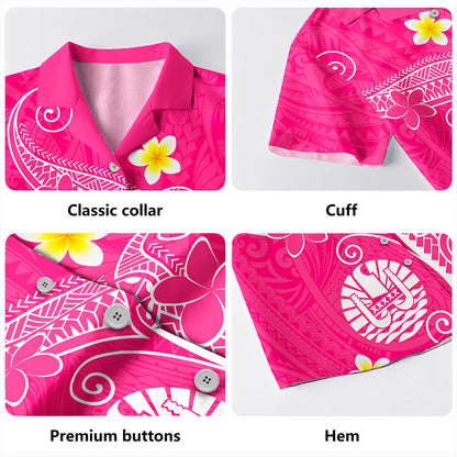 Tahiti Hawaiian Shirt Polynesia Floral Tribal Ver.1