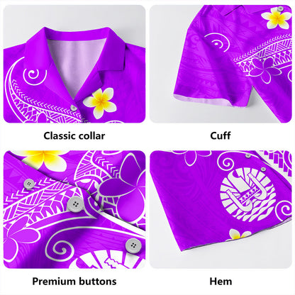 Tahiti Hawaiian Shirt Polynesia Floral Tribal Ver.1