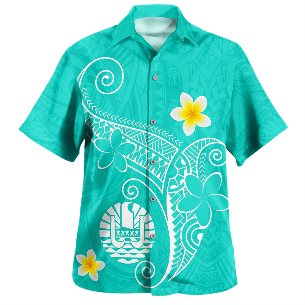 Tahiti Hawaiian Shirt Polynesia Floral Tribal Ver.1