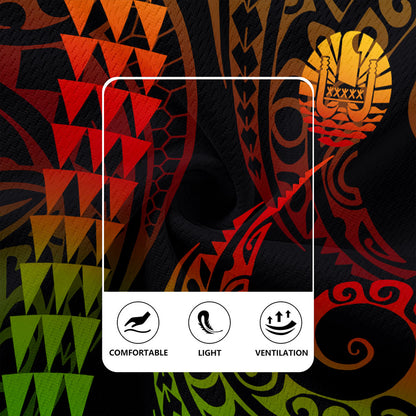 Tahiti Rugby Jersey Kakau Style