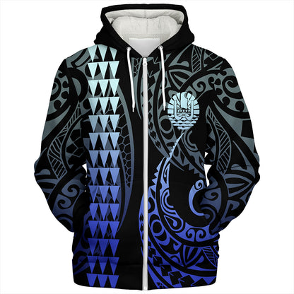Tahiti Sherpa Hoodie Kakau Style