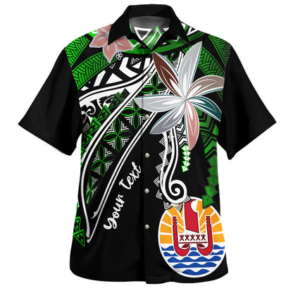 Tahiti Hawaiian Shirt Custom Personalised Fanciful Forest Green