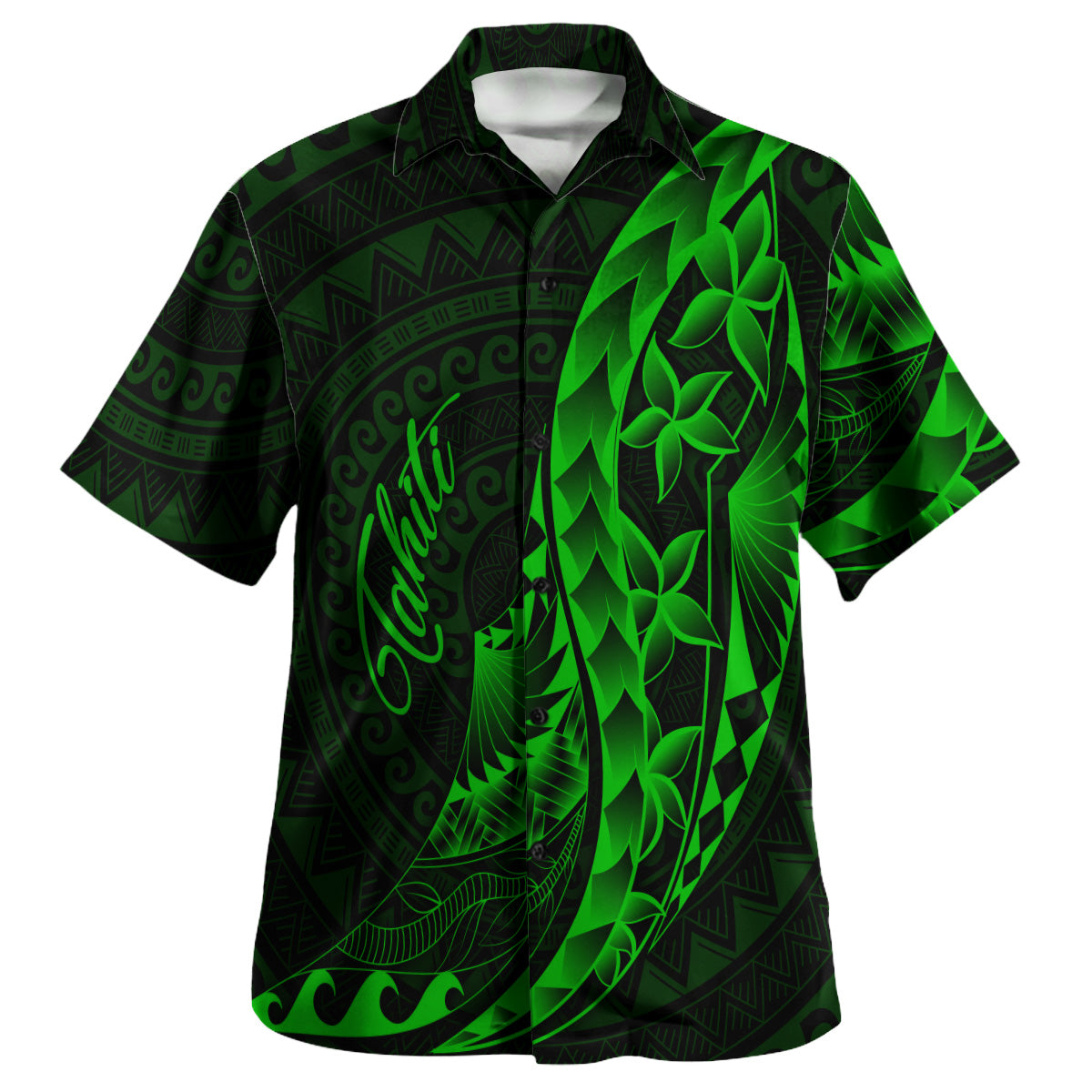 Tahiti Custom Personalised Hawaiian Shirt Polynesian Pattern Style