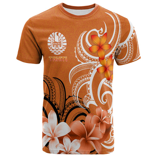 Tahiti T-Shirt Custom Personalised Floral Spirit Orange