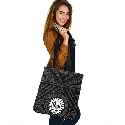 Tahiti Custom Personalised Tote Bag Polynesian Tattoo Style