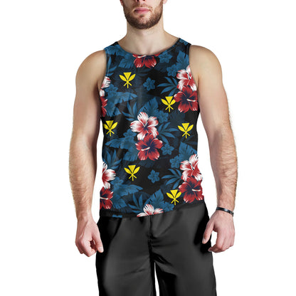 Hawaii Tank Top Kanaka Islands Pattern Floral
