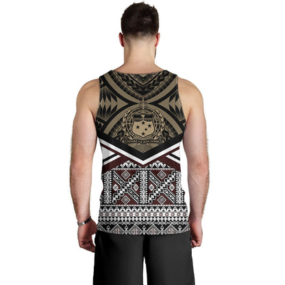 Samoa Tank Top - Samoa Masi Dobby Coat Of Arms Tank Top