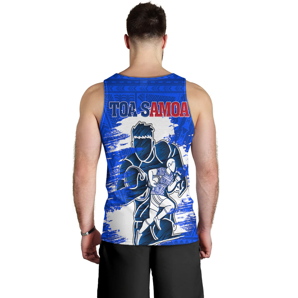 Toa Samoa Backpack Samoa Tank Top Toa Samoa Rugby League Sport | Polynesian.co