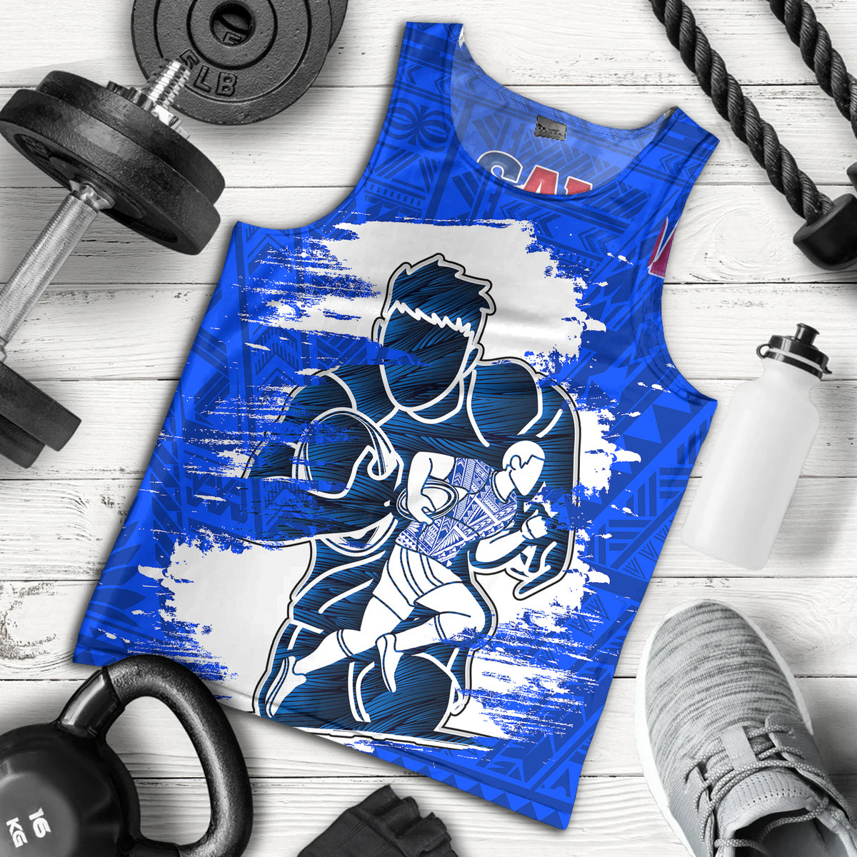 Toa Samoa Backpack Samoa Tank Top Toa Samoa Rugby League Sport | Polynesian.co
