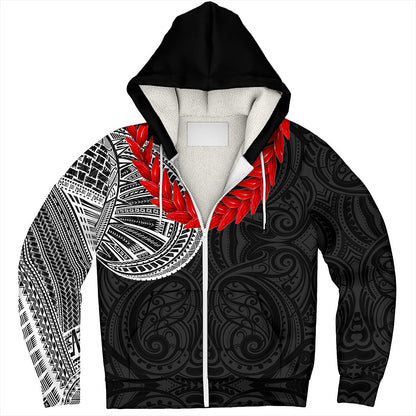 Samoa Sherpa Hoodie Tattoo Roman Reigns With Ula Fala