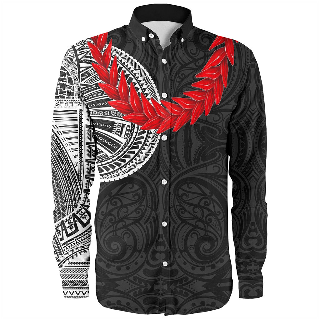 Samoa Long Sleeve Shirt Tattoo Roman Reigns With Ula Fala