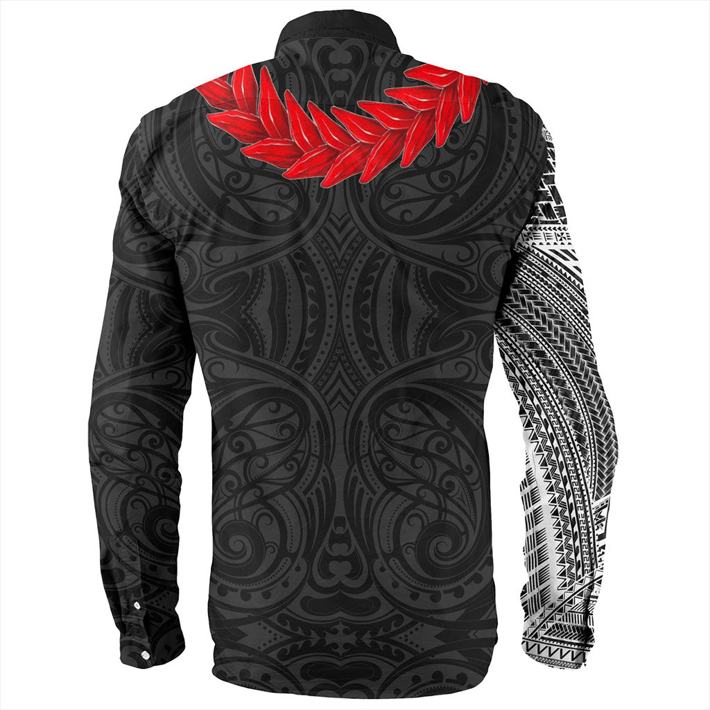 Samoa Long Sleeve Shirt Tattoo Roman Reigns With Ula Fala