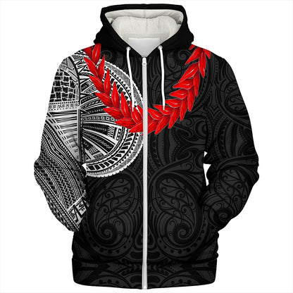 Samoa Sherpa Hoodie Tattoo Roman Reigns With Ula Fala