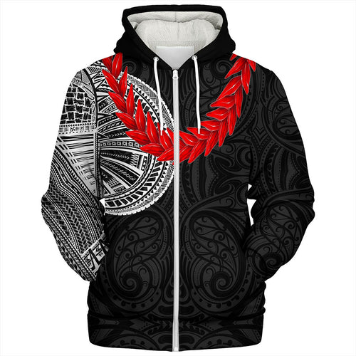 Samoa Sherpa Hoodie Tattoo Roman Reigns With Ula Fala