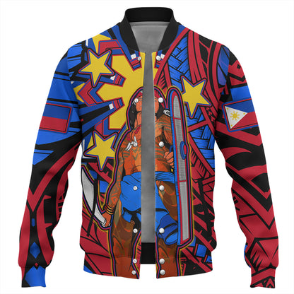 Philippines Baseball Jacket Custom Lapu-Lapu The Legendary Filipino Hero