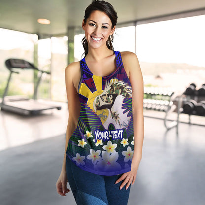 Philippines Filipinos Women Tank Custom Philippine Sun And Eagles Summer Vibes