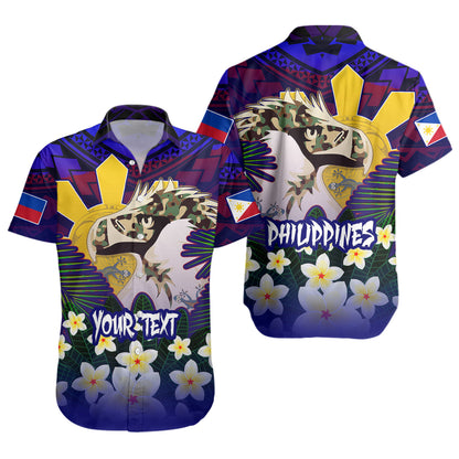 Philippines Filipinos Short Sleeve Shirt Custom Philippine Sun And Eagles Summer Vibes
