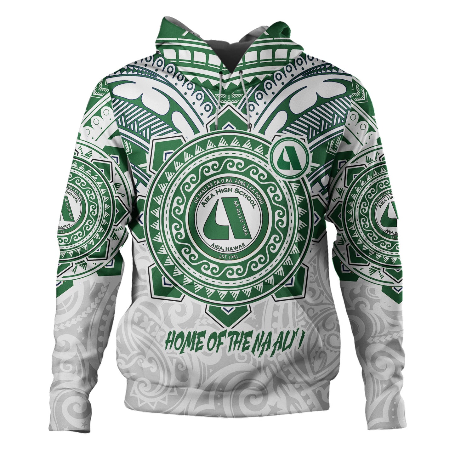 Hawaii Hoodie Custom Aiea High School Home Of The Na Ali'i Tribal Style