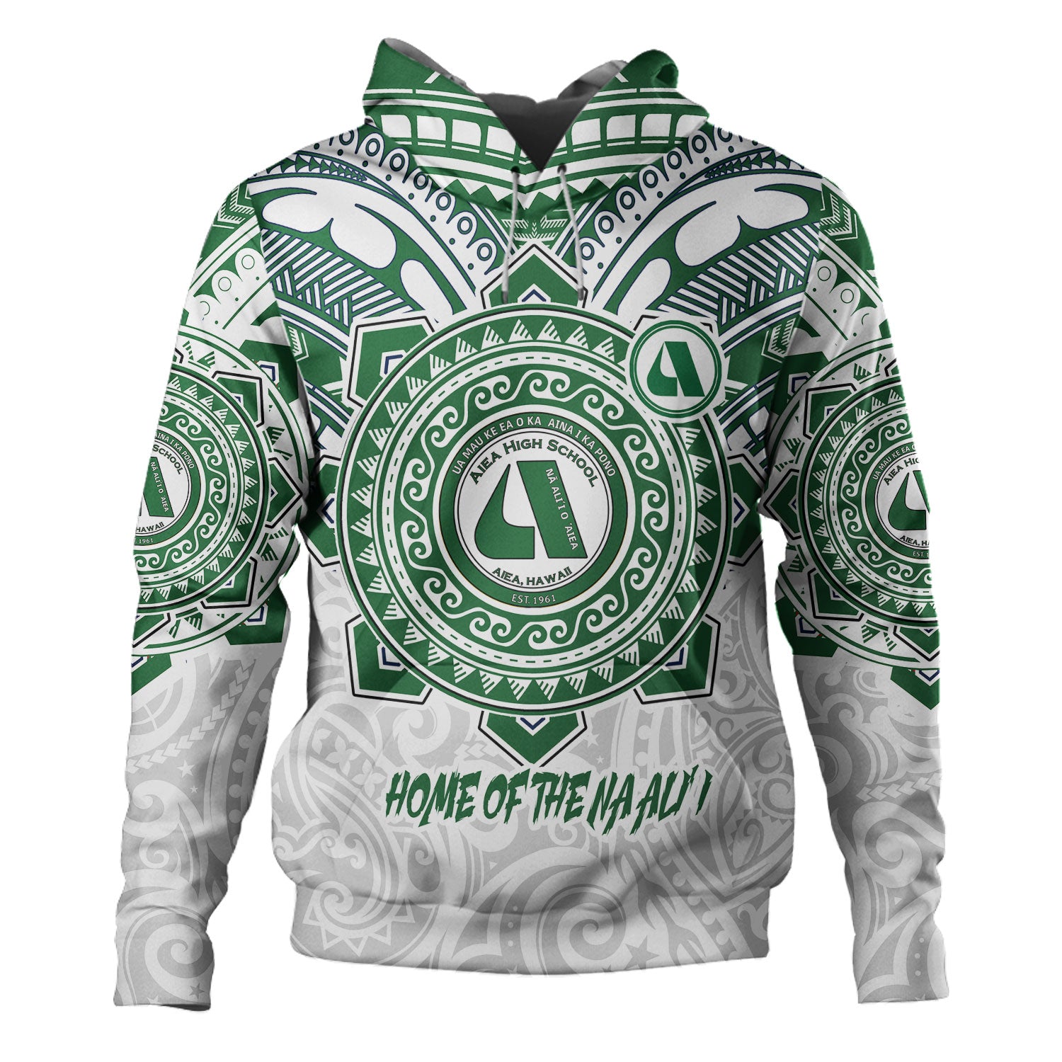 Hawaii Hoodie Custom Aiea High School Home Of The Na Ali'i Tribal Style
