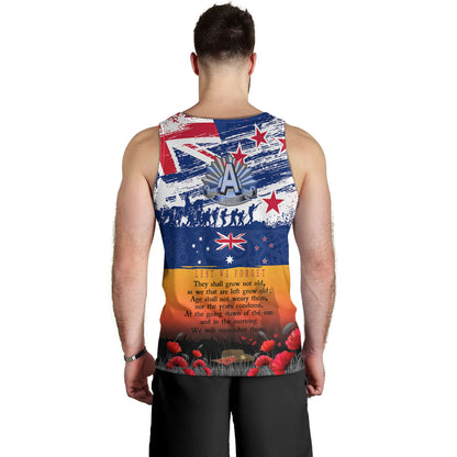 New Zealand Tank Top New Zealand And Australian Army Corps ANZAC Day Commemoration