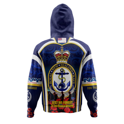 New Zealand Hoodie Custom Anzac Day Royal New Zealand Navy Te Taua Moana o Aotearoa
