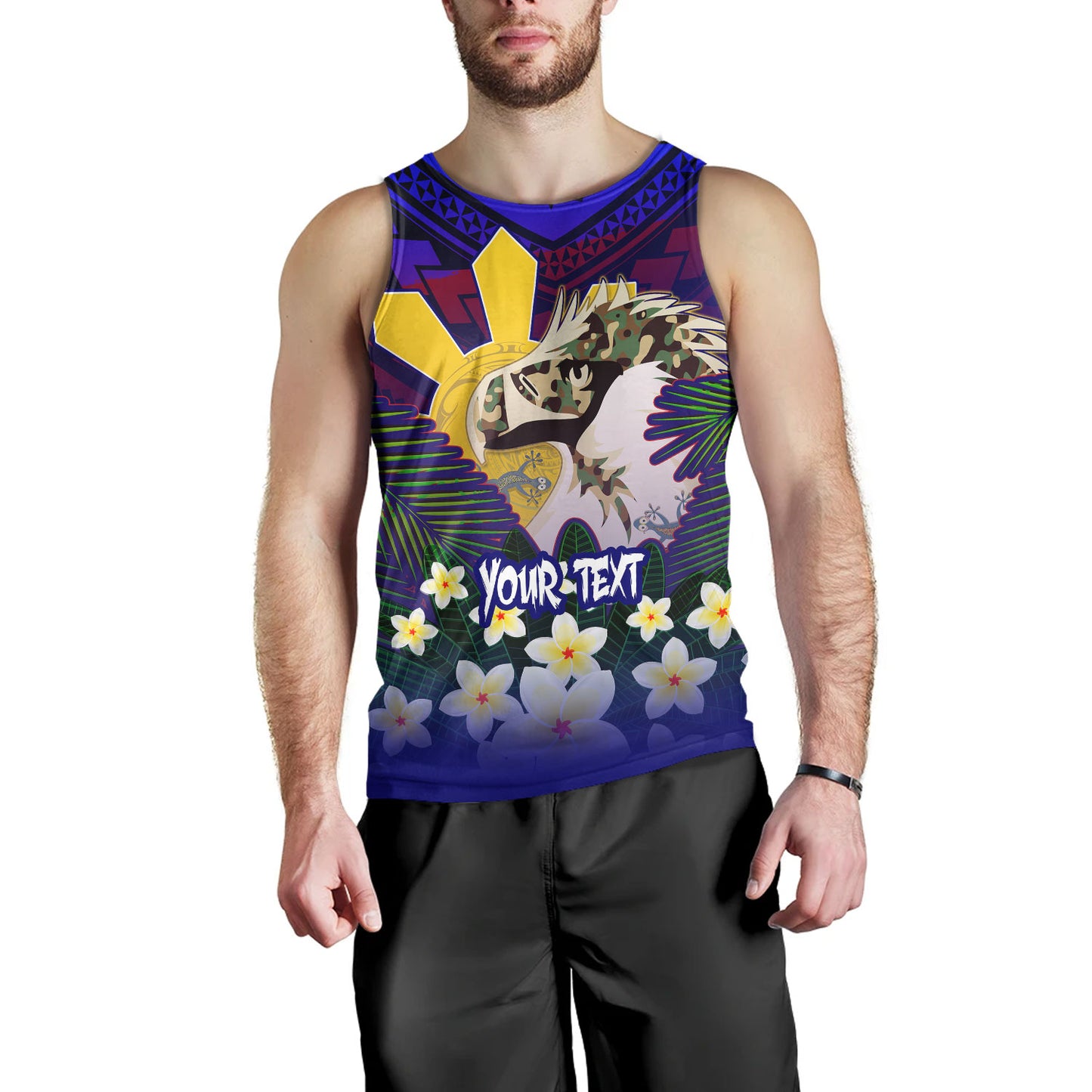 Philippines Filipinos Tank Top Custom Philippine Sun And Eagles Summer Vibes